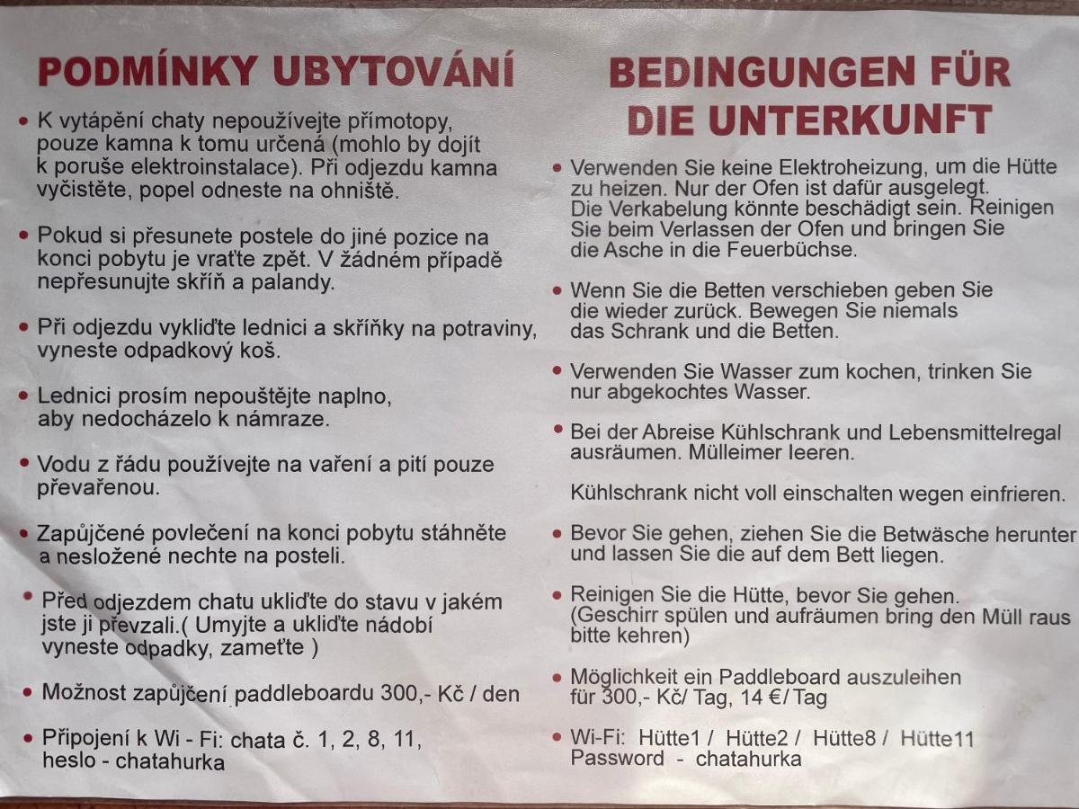 Retro Chatky Hurka Lipno Horní Planá 外观 照片